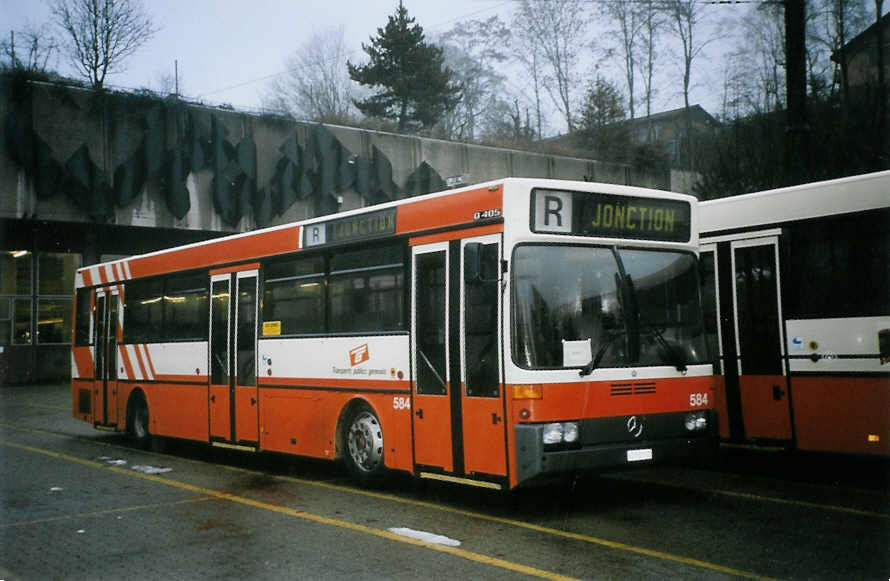 (074'529) - TPG Gen�ve - Nr. 584/VD 559'502 - Mercedes am 12. Februar 2005 in Lausanne, D�p�t Borde (Einsatz TL)