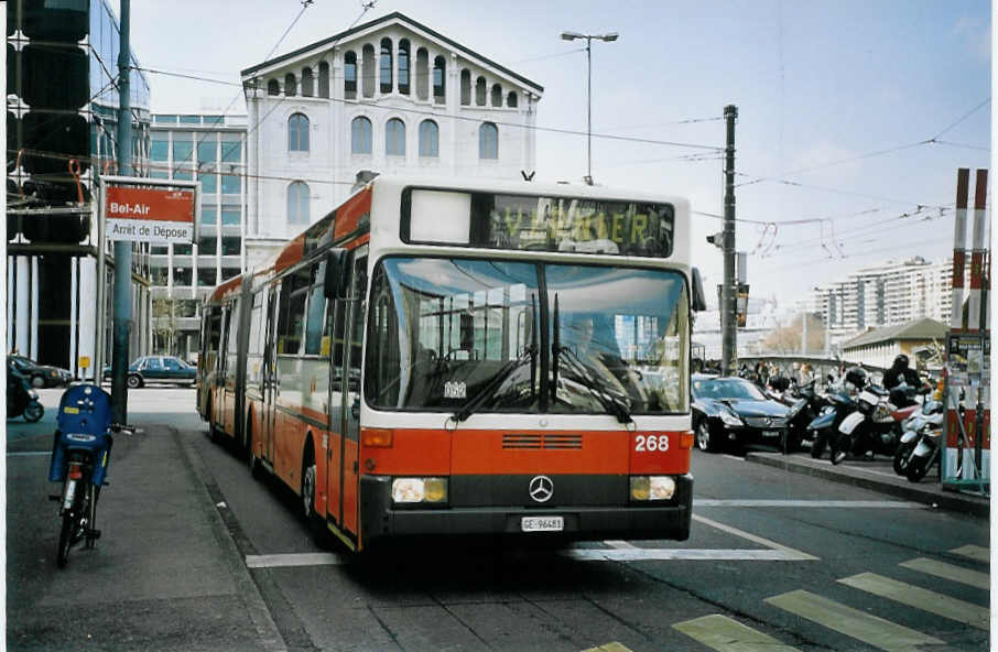 (074'934) - TPG Gen�ve - Nr. 268/GE 96'481 - Mercedes am 24. Februar 2005 in Gen�ve, Bel-Air