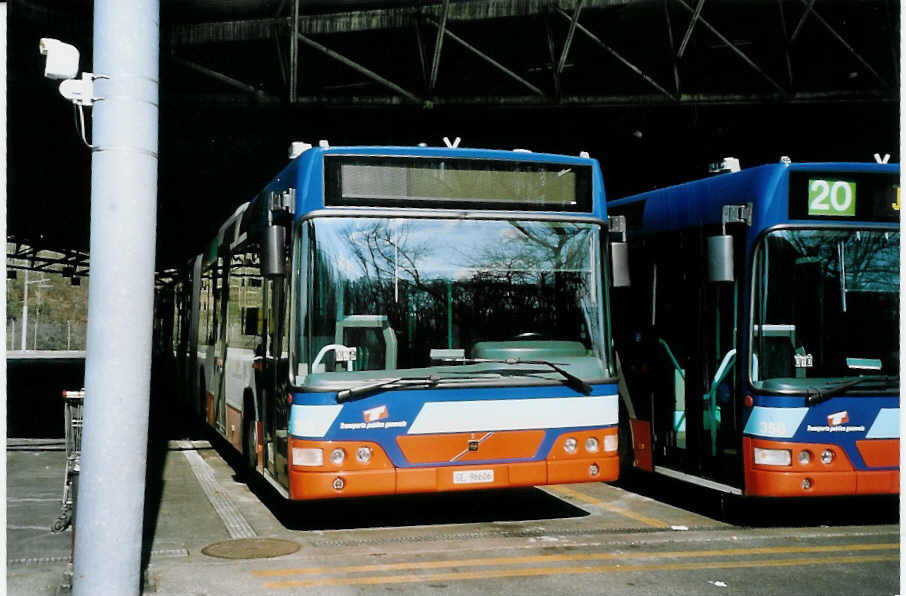 (075'020) - TPG Gen�ve - Nr. 390/GE 96'606 - Volvo am 24. Februar 2005 in Gen�ve, D�p�t