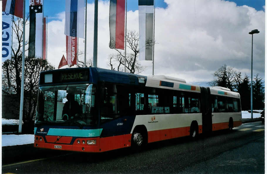 (075'503) - TPG Gen�ve - Nr. 367/GE 96'786 - Volvo am 6. M�rz 2005 in Gen�ve, Palexpo