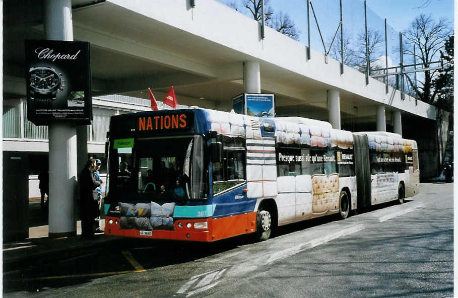 (075'505) - TPG Gen�ve - Nr. 387/GE 96'047 - Volvo am 6. M�rz 2005 in Gen�ve, Palexpo