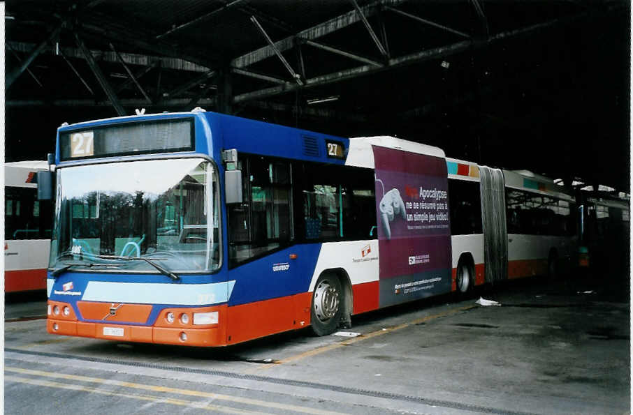 (075'531) - TPG Gen�ve - Nr. 372/GE 96'817 - Volvo am 6. M�rz 2005 in Gen�ve, D�p�t