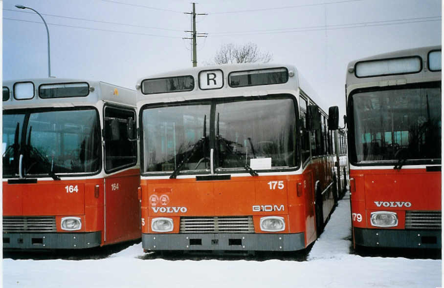 (075'610) - Beck, Gen�ve - Nr. 175 - Volvo/R&J-Hess (ex TPG Gen�ve Nr. 175) am 6. M�rz 2005 in Nyon, Lauber