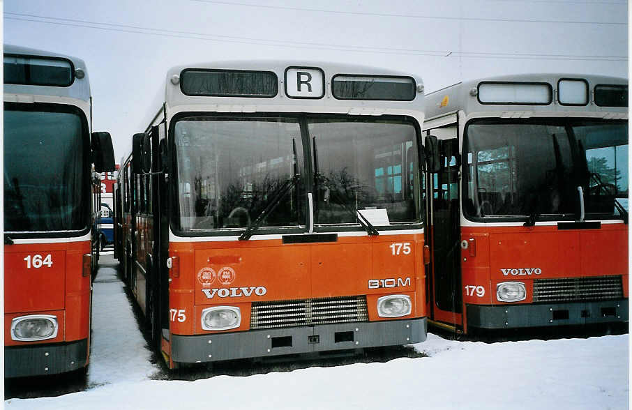 (075'615) - Beck, Gen�ve - Nr. 175 - Volvo/R&J-Hess (ex TPG Gen�ve Nr. 175) am 6. M�rz 2005 in Nyon, Lauber