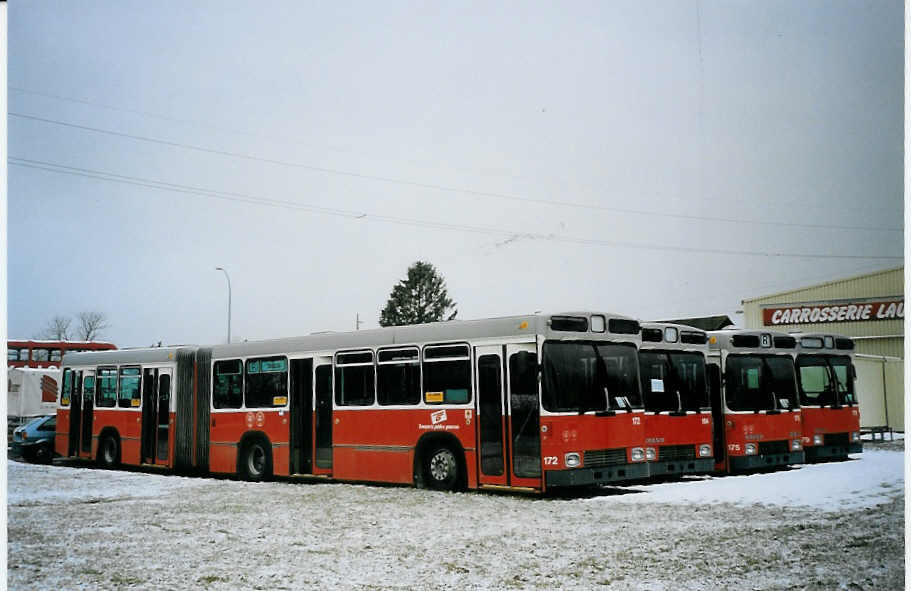 (075'617) - Beck, Gen�ve - Nr. 172 - Volvo/R&J (ex TPG Gen�ve Nr. 172) am 6. M�rz 2005 in Nyon, Lauber