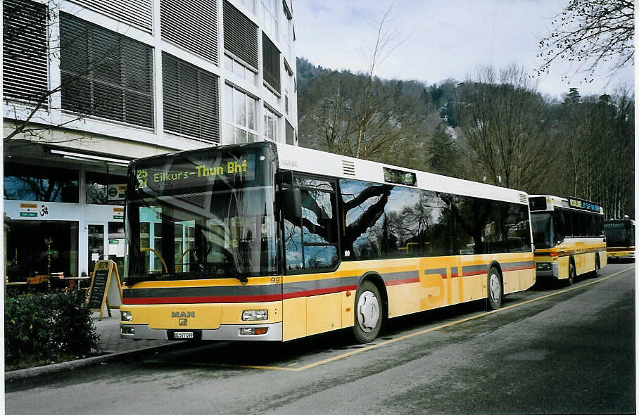 (075'626) - STI Thun - Nr. 99/BE 577'099 - MAN am 8. M�rz 2005 bei der Schiffl�ndte Thun