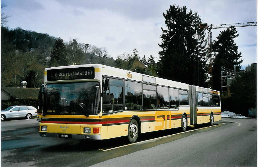 (075'627) - STI Thun - Nr. 70/BE 389'670 - MAN am 8. M�rz 2005 bei der Schiffl�ndte Thun