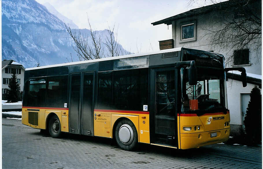 (075'633) - AVG Meiringen - BE 171'453 - Neoplan (ex Selfors, Meiringen) am 12. M�rz 2005 in Meiringen, Garage