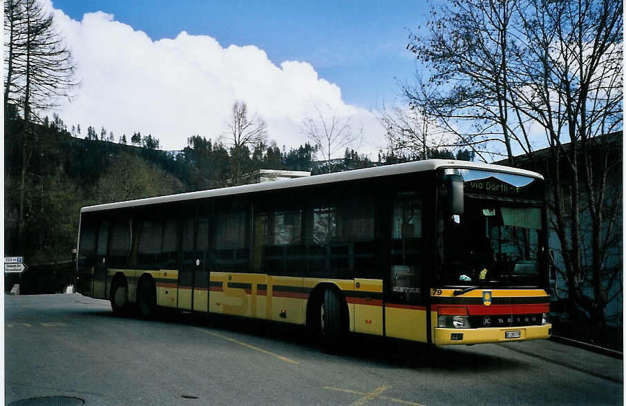 (075'732) - STI Thun - Nr. 79/BE 285'779 - Setra am 25. M�rz 2005 in Heiligenschwendi, Garage