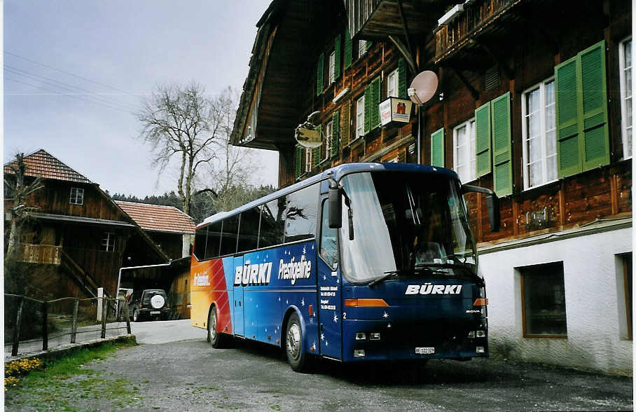 (075'808) - B�rki, Sch�nb�hl - Nr. 2/BE 122'329 - Bova am 28. M�rz 2005 in Heimenschwand, Gasthof B�ren