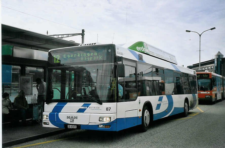 (075'816) - BOGG Wangen b.O. - Nr. 87/SO 67'675 - MAN am 31. M�rz 2005 beim Bahnhof Olten