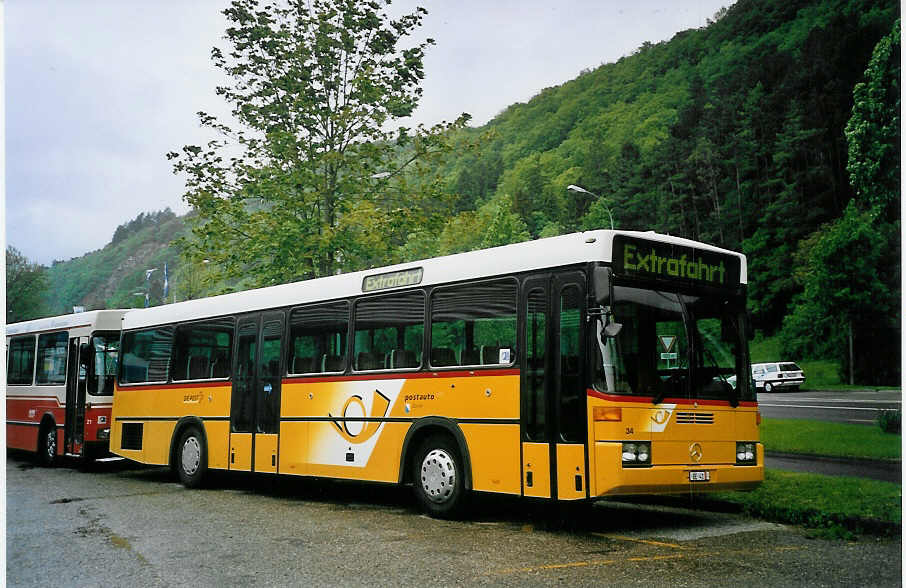 (076'536) - PostAuto Z�rich - Nr. 34/BE 41 - Mercedes/R&J (ex P 25'340) am 14. Mai 2005 in Biel, Rattinbus