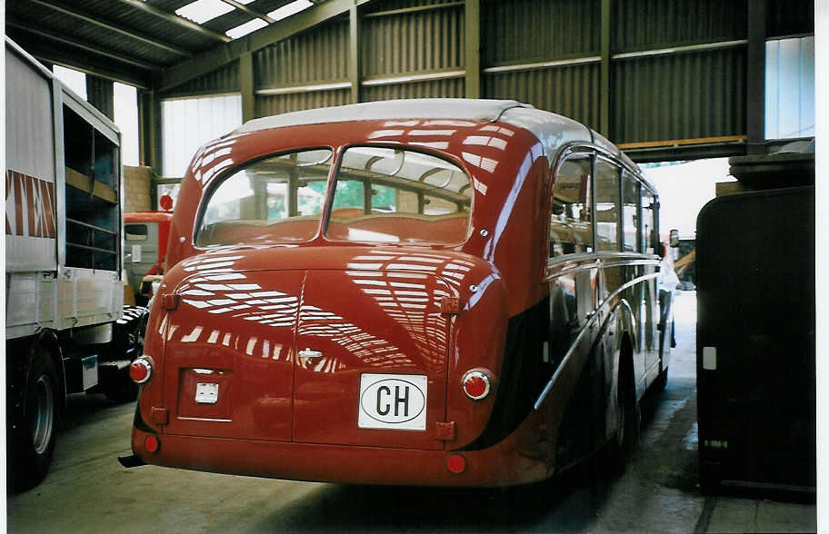 (076'829) - Blaser, Hasle-R�egsau - Saurer/R&J (ex Feller, Luterbach; ex AWL Littenheid; ex TSG Blumenstein Nr. 6) am 29. Mai 2005 in Oberburg, Ziegelgut