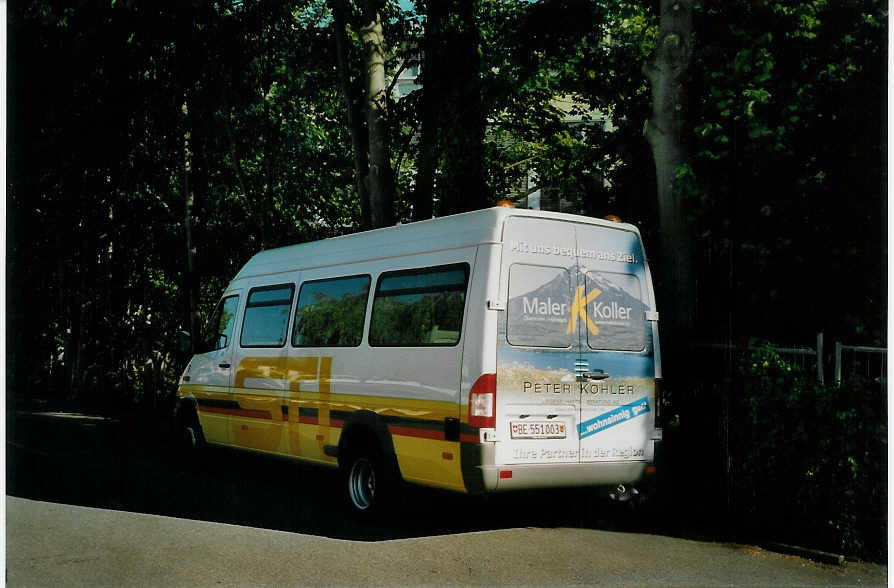 (077'336) - STI Thun - Nr. 3/BE 551'003 - Mercedes am 10. Juni 2005 bei der Schiffl�ndte Thun