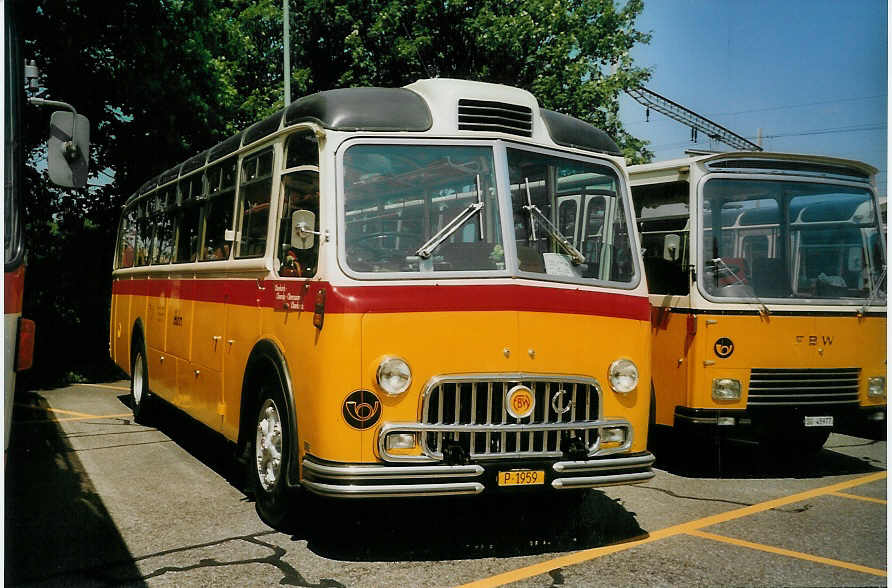 (077'623) - Huber, Oberkirch - LU 999'925 - FBW/Hess (ex K�lin, Alpthal; ex P 24'050) am 18. Juni 2005 in Hinwil, AMP