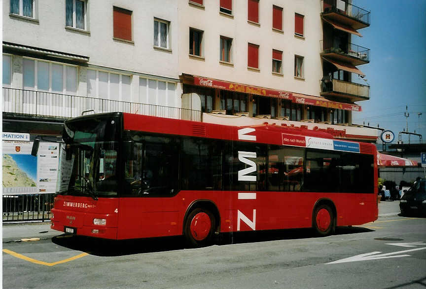 (077'727) - AHW Horgen - Nr. 4/ZH 63'371 - MAN am 18. Juni 2005 beim Bahnhof W�denswil