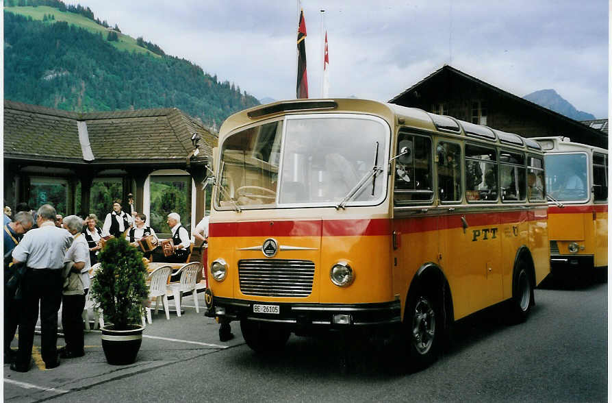 (078'014) - Schmid, Th�rishaus - Nr. 9/BE 26'105 - Saurer/R&J (ex Geiger, Adelboden Nr. 9) am 25. Juni 2005 in Kiental, Hotel B�ren