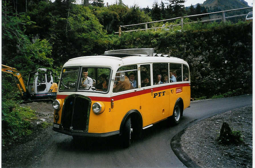 (078'118) - Schmid, Th�rishaus - Nr. 3/BE 26'206 - Saurer/Gangloff (ex Geiger, Adelboden Nr. 3) am 25. Juni 2005 auf der Griesalp