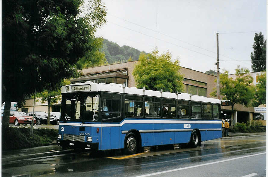 (078'401) - VBL Luzern - Nr. 51/LU 15'051 - Volvo/Hess am 11. juli 2005 in Luzern, Br�elstrasse
