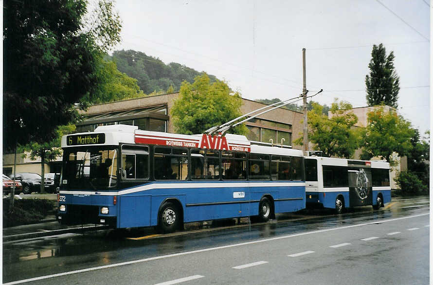 (078'402) - VBL Luzern - Nr. 272 - NAW/R&J-Hess Trolleybus am 11. Juli 2005 in Luzern, Br�elstrasse