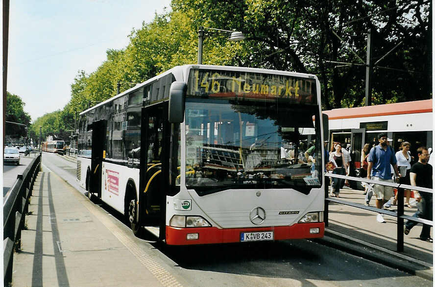 (078'614) - KVB K�ln - Nr. 243/K-VB 243 - Mercedes am 18. Juli 2005 in K�ln