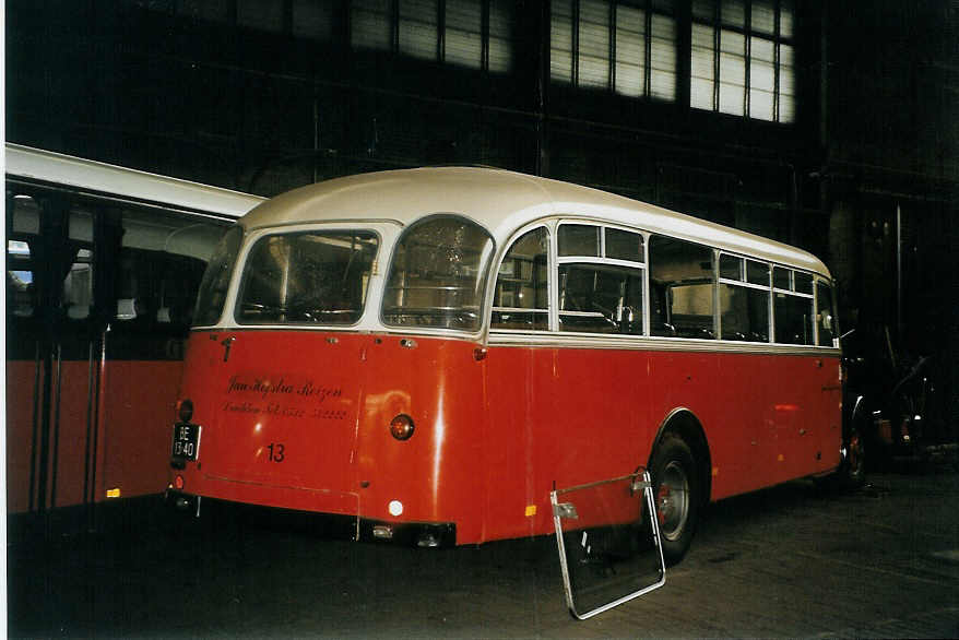 (078'811) - FRAM Drachten - Nr. 13/BE-13-40 - Berna/Lauber (ex T�l�verbier, Verbier Nr. 4; ex Favre, St-Martin) am 21. Juli 2005 in Drachten, Autobusmuseum