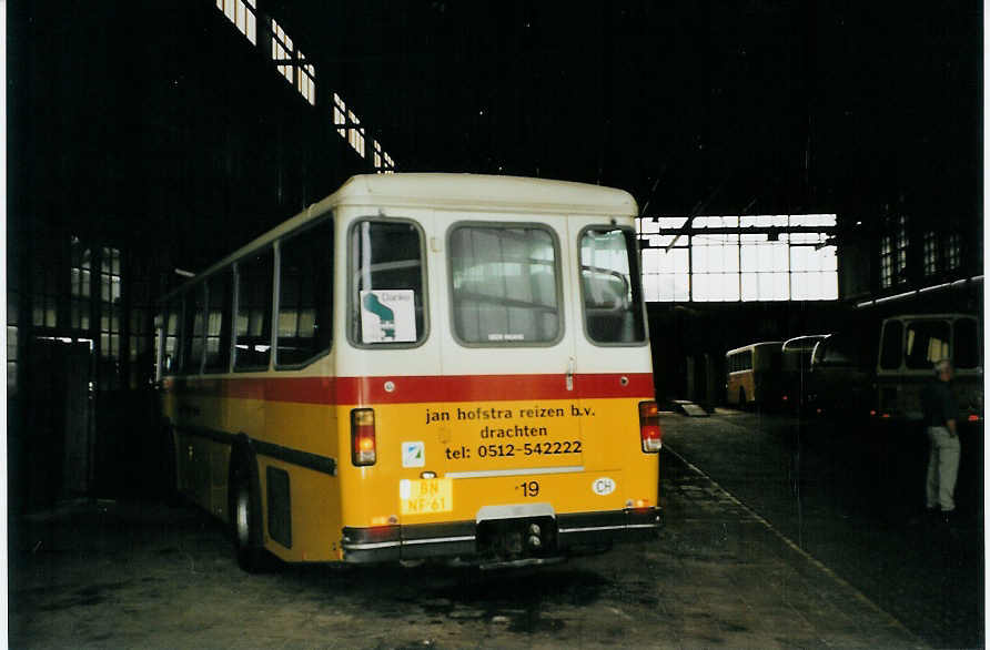 (078'820) - FRAM Drachten - Nr. 19/BN-NF-61 - Saurer/T�scher (ex Karlen, Stalden Nr. 4; ex P 24'240) am 21. Juli 2005 in Drachten, Autobusmuseum