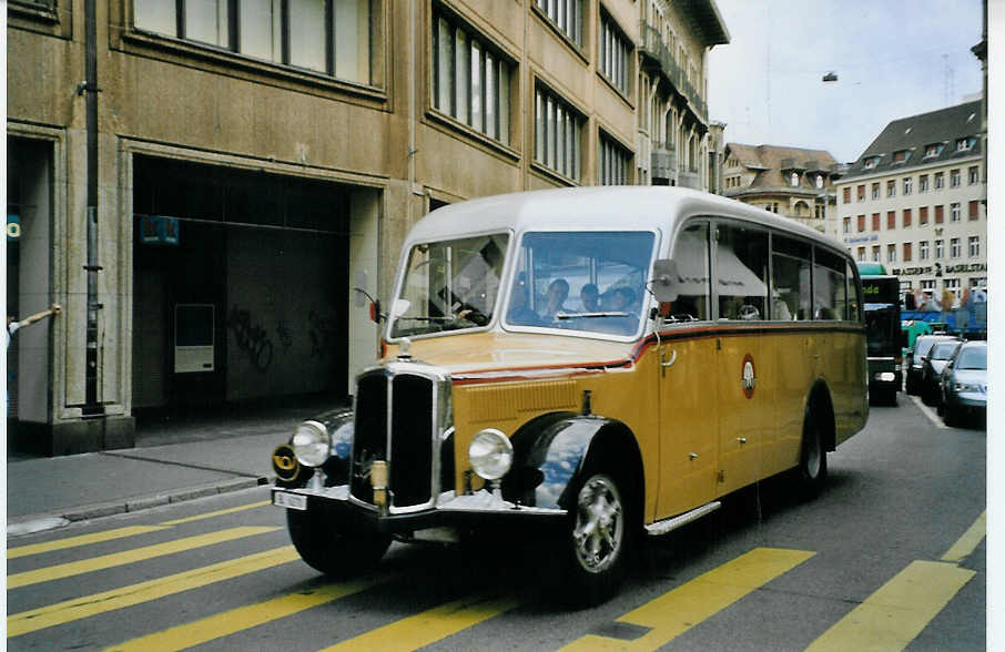 (079'327) - AAGL Liestal - BL 6270 - Saurer/Lauber (ex Frey, Giebenach; ex Odiet, Pleigne) am 30. Juli 2005 in Basel, Schiffl�nde
