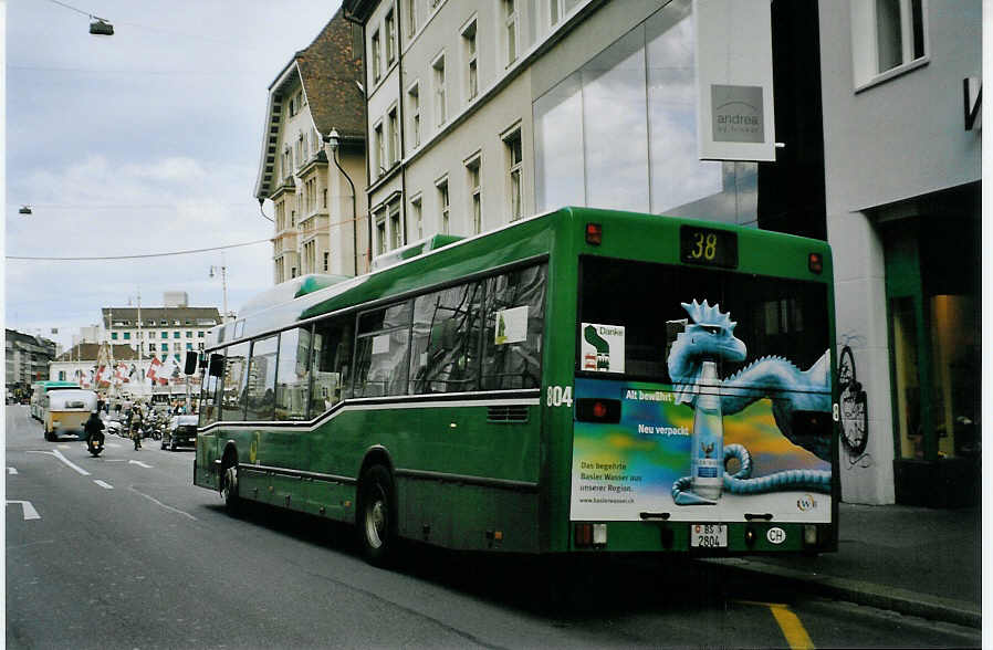(079'328) - BVB Basel - Nr. 804/BS 2804 - Mercedes am 30. Juli 2005 in Basel, Schiffl�nde