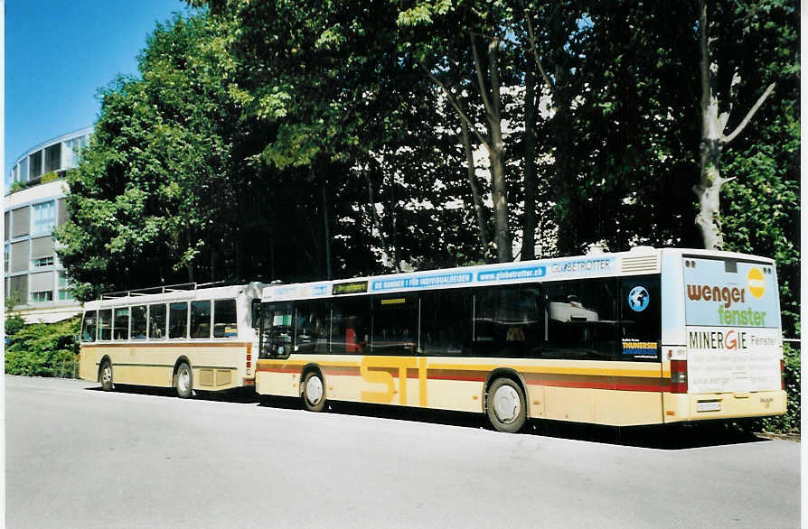 (080'210) - STI Thun - Nr. 91/BE 572'091 - MAN am 29. August 2005 bei der Schiffl�ndte Thun