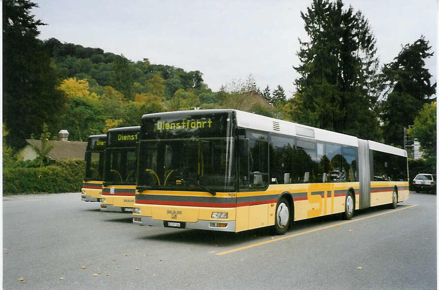 (080'611) - STI Thun - Nr. 104/BE 577'104 - MAN am 29. September 2005 bei der Schiffl�ndte Thun
