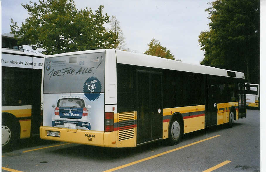 (080'632) - STI Thun - Nr. 100/BE 577'100 - MAN am 6. Oktober 2005 bei der Schiffl�ndte Thun
