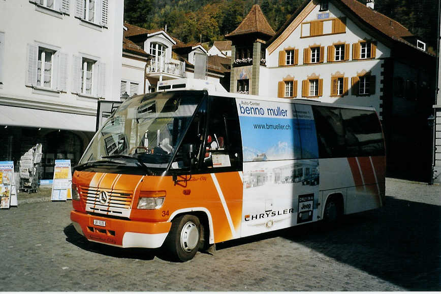 (081'125) - AAGU Altdorf - Nr. 34/UR 9035 - Mercedes/Auw�rter am 20. Oktober 2005 in Altdorf, Telldenkmal