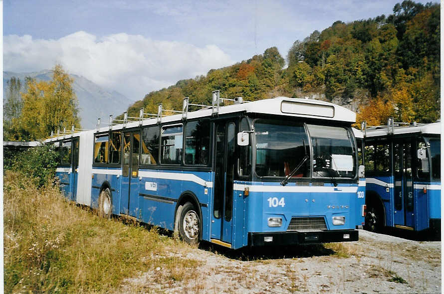 (081'134) - VBL Luzern - Nr. 104 - Volvo/Hess am 20. Oktober 2005 in N�fels