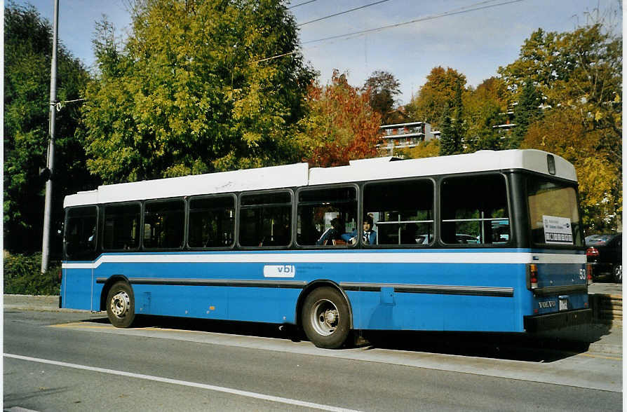 (081'308) - VBL Luzern - Nr. 53/LU 15'053 - Volvo/Hess am 21. Oktober 2005 in Luzern, Br�elstrasse
