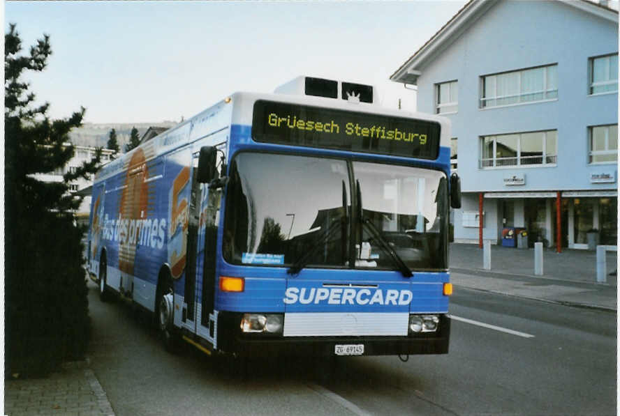 (081'527) - Coop Schweiz, Basel - ZG 69'145 - Mercedes (ex VBZ Z�rich Nr. 205) am 19. November 2005 in Steffisburg, Coop Saagi