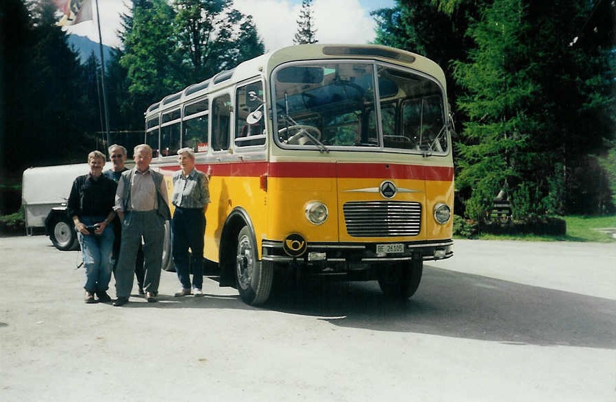 (014'937) - Aus dem Archiv: Schmid, Th�rishaus - Nr. 9/BE 26'105 - Saurer/R&J (ex Geiger, Adelboden Nr. 9) am 7. September 1996 auf der Griesalp