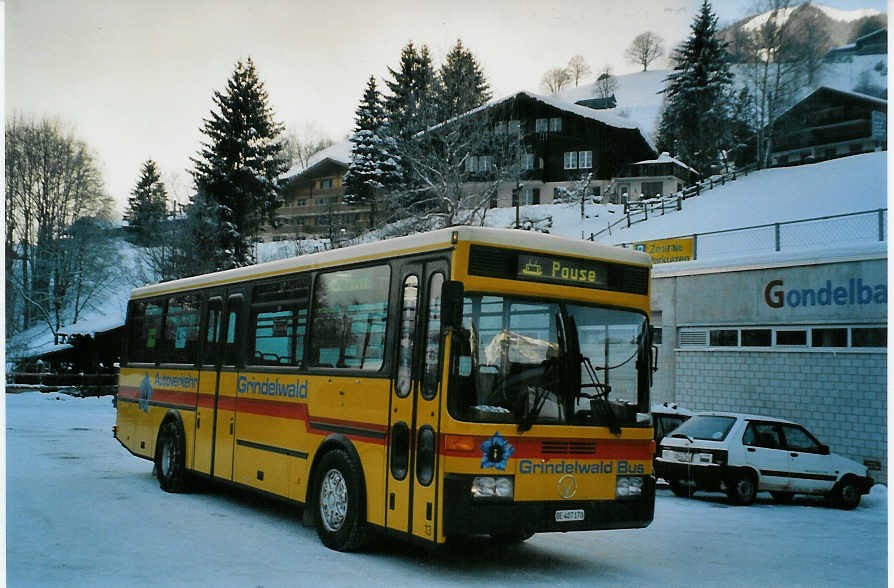 (082'010) - AVG Grindelwald - Nr. 13/BE 407'170 - Vetter am 24. Dezember 2005 in Grindelwald, M�nnlichenbahn