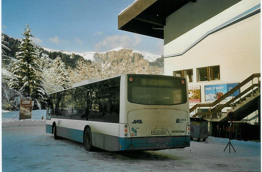 (082'111) - AFA Adelboden - Nr. 54/BE 611'056 - Neoplan (ex VBZ Z�rich Nr. 243) am 26. Dezember 2005 in Lenk, Metschbahnen