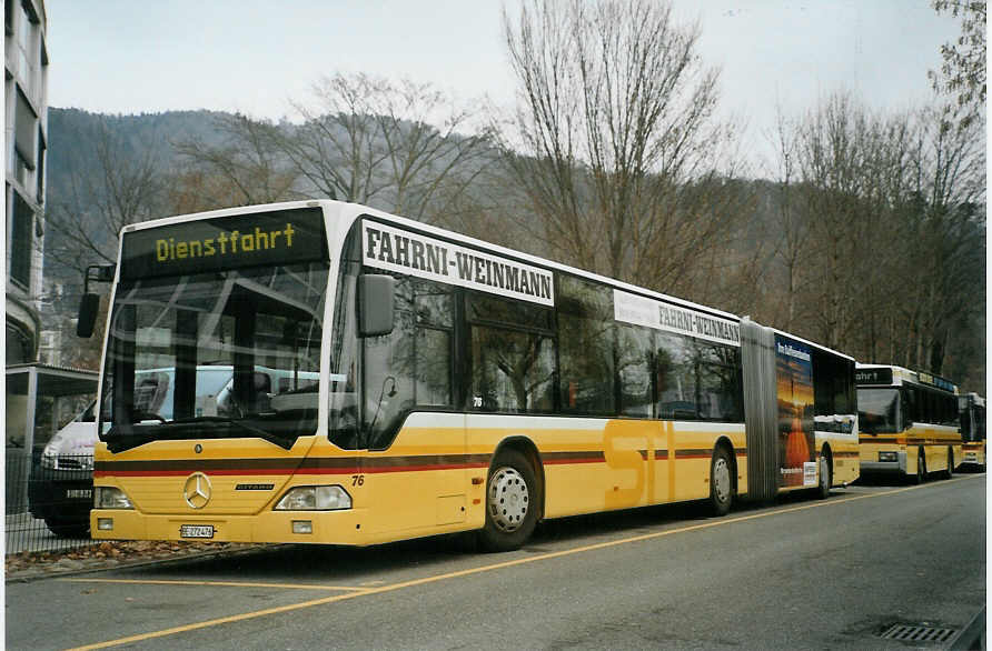 (082'503) - STI Thun - Nr. 76/BE 272'476 - Mercedes am 4. Januar 2006 bei der Schiffl�ndte Thun