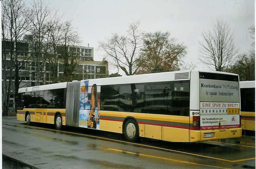 (082'934) - STI Thun - Nr. 104/BE 577'104 - MAN am 17. Februar 2006 bei der Schiffl�ndte Thun