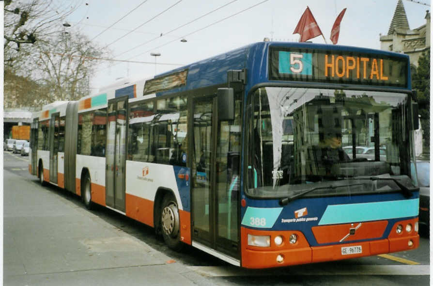 (083'408) - TPG Gen�ve - Nr. 388/GE 96'778 - Volvo am 6. M�rz 2006 in Gen�ve, 22-Cantons