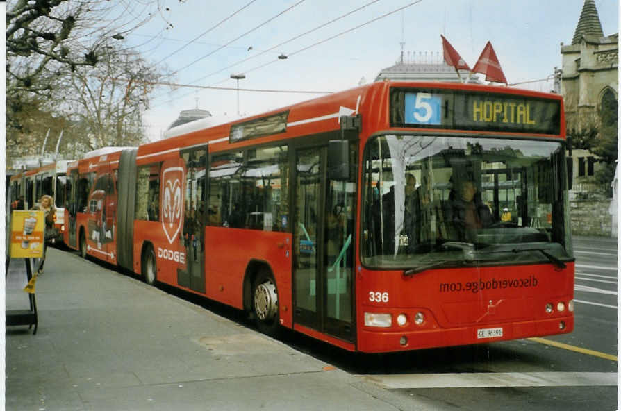 (083'415) - TPG Gen�ve - Nr. 336/GE 96'391 - Volvo am 6. M�rz 2006 in Gen�ve, 22-Cantons