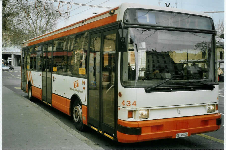 (083'430) - TPG Gen�ve - Nr. 434/GE 96'844 - Renault am 6. M�rz 2006 in Gen�ve, 22-Cantons