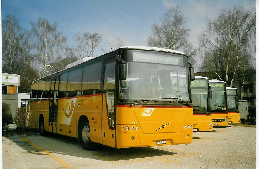 (083'928) - CarPostal Vaud-Fribourg - VD 510'313 - Volvo (ex P 25'157) am 19. M�rz 2006 in Yverdon, Garage