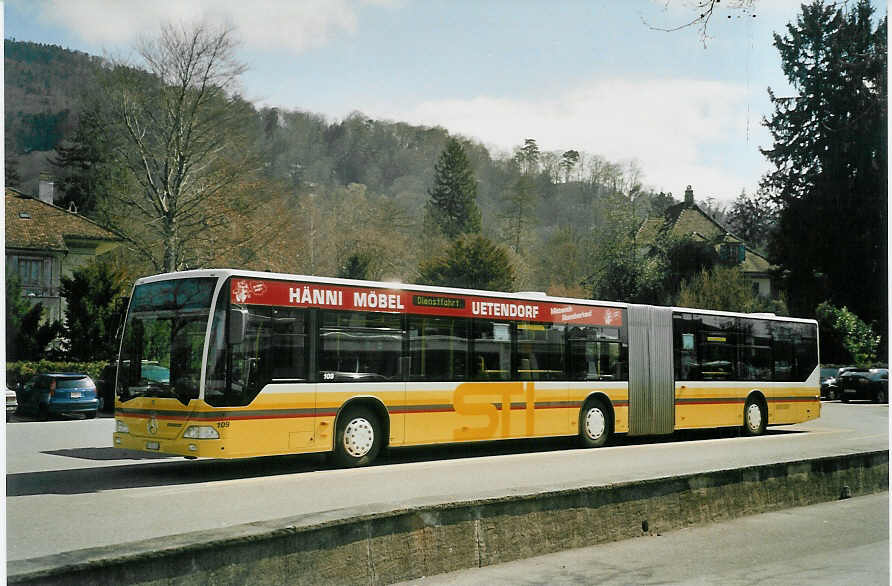 (084'210) - STI Thun - Nr. 109/BE 700'109 - Mercedes am 7. April 2006 bei der Schiffl�ndte Thun
