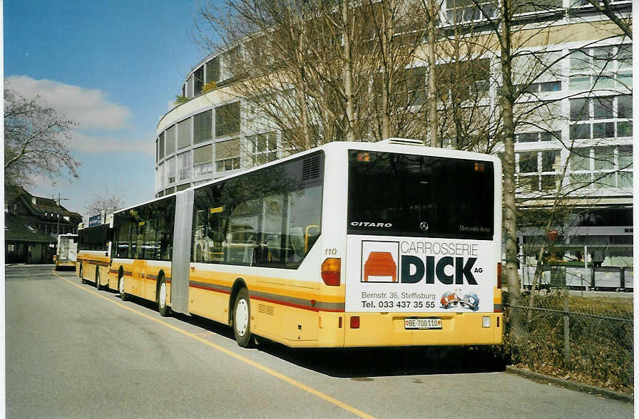 (084'211) - STI Thun - Nr. 110/BE 700'110 - Mercedes am 7. April 2006 bei der Schiffl�ndte Thun