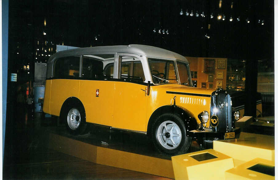 (085'807) - PTT-Regie - P 1601 - Saurer/Saurer (ex Nussbaumer, Ganterschwil) am 28. Mai 2006 in Bern, Museum f�r Kommunikation