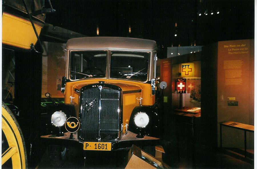 (085'914) - PTT-Regie - P 1601 - Saurer/Saurer (ex Nussbaumer, Ganterschwil) am 5. Juni 2006 in Bern, Museum f�r Kommunikation