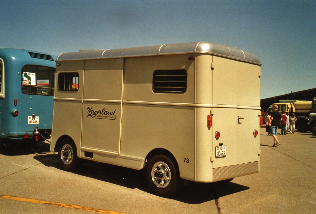 (086'432) - ZVB Zug - Nr. 73/ZG 80'423 - Moser/R&J Gep�ckanh�nger am 18. Juni 2006 in Hinwil, AMP